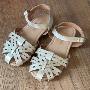 Limited Too girls size 11 gold sandals